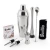 Barillio® Cocktail Shaker Set Drink Mixer (Silver)