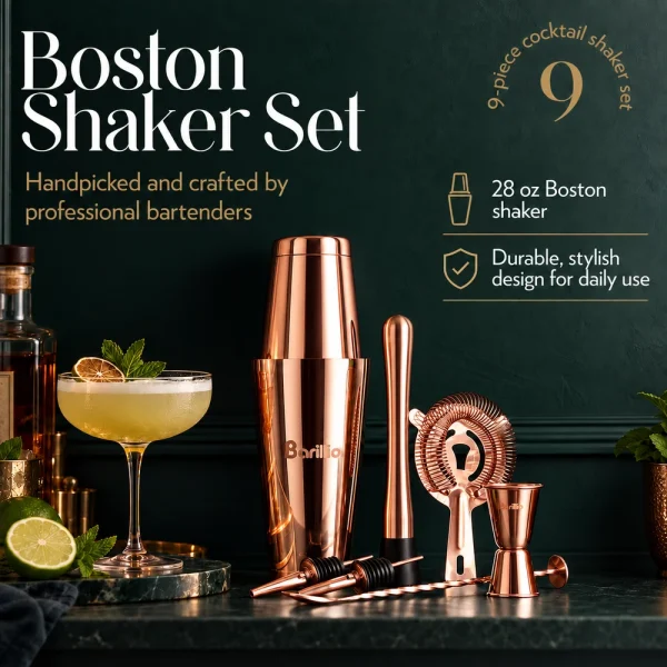 Barillio Elite Boston Cocktail Shaker Set