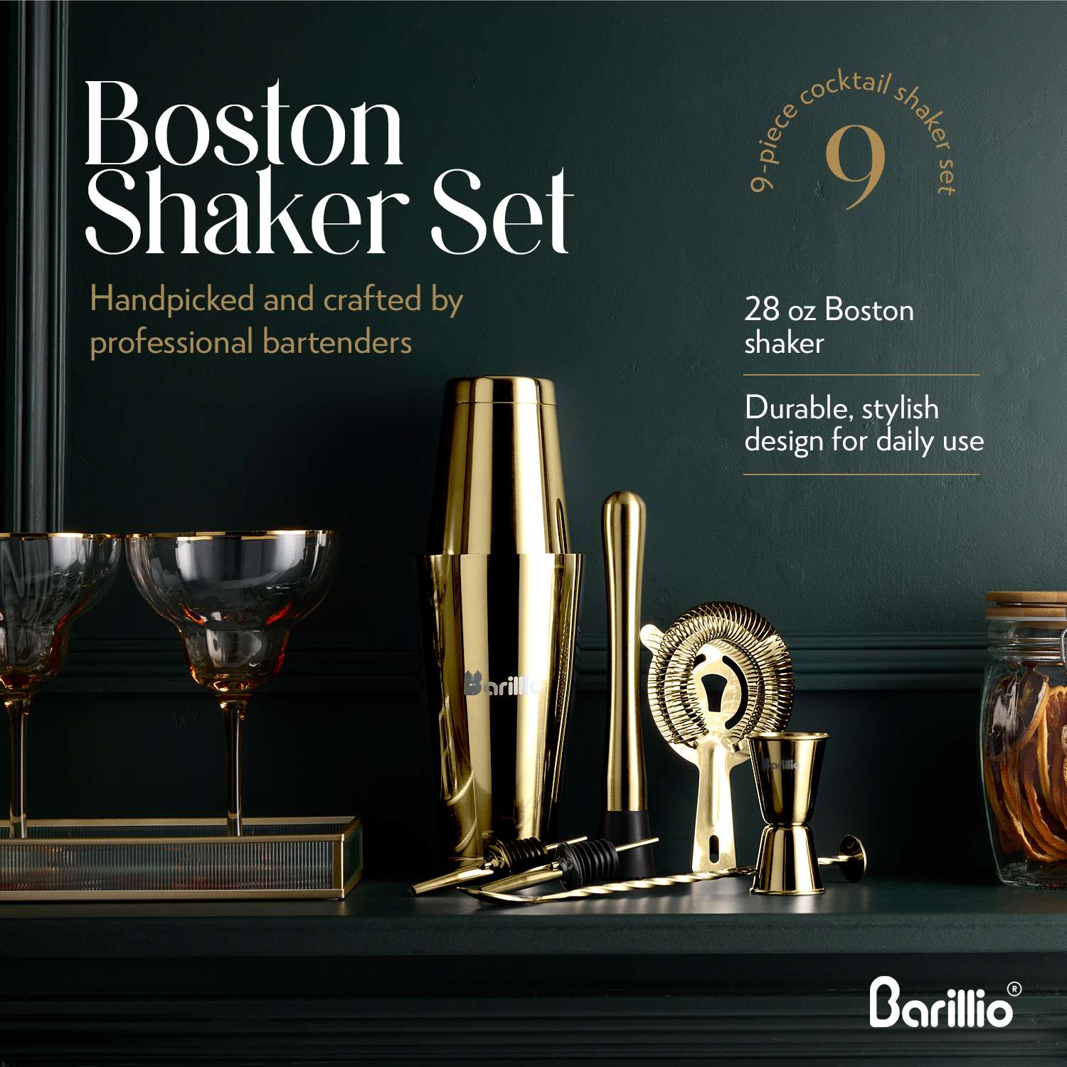 Barillio Boston Cocktail Shaker - Thumbnail 2