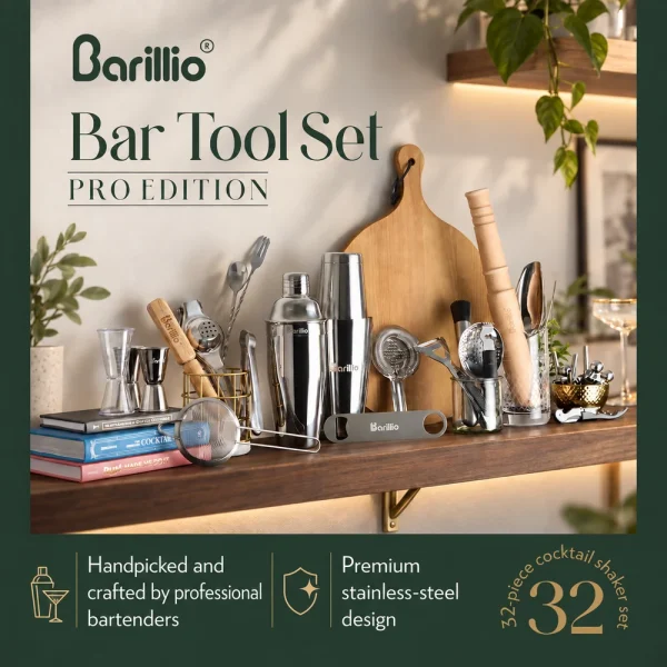32-Piece Bar Tool Set & Professional Bartender Kit