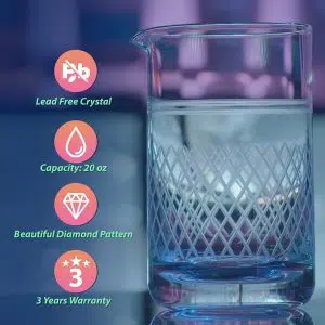 Barillio® Crystal Cocktail Mixing Glass