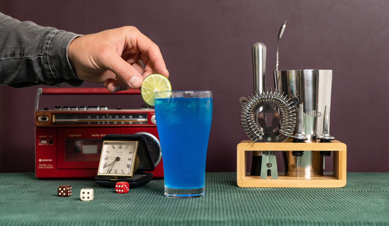80’s Cocktail Party | Easy Blue Lagoon Recipe By Barillio