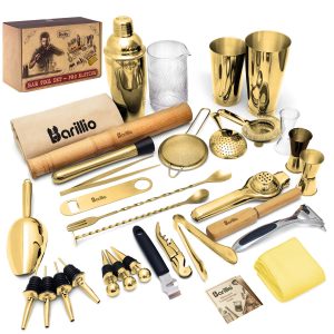 Barillio® Complete Bar Tool Set - Pro Edition (Gold)