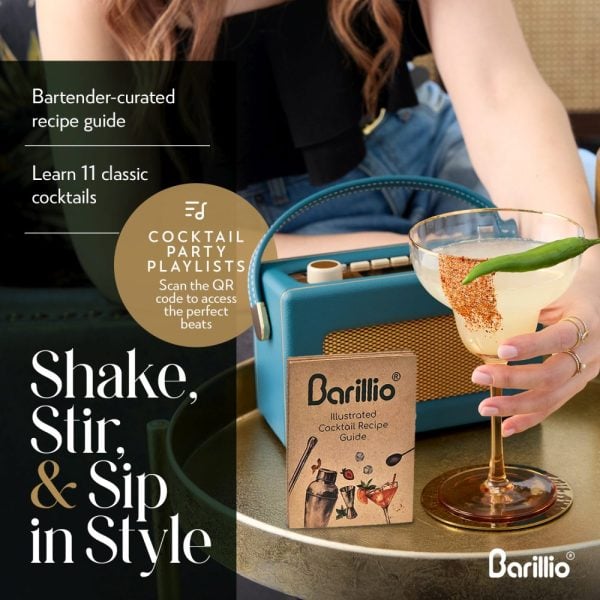 Barillio cocktail recipe guide and party playlist