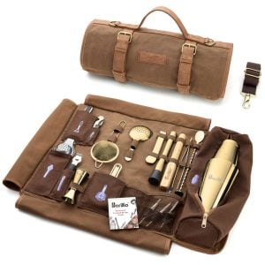Barillio® Travel Gold Bartender Kit With Canvas Bag