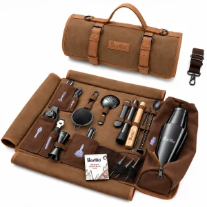 Barillio® Travel Black Bartender Kit With Canvas Bag