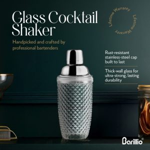 Barillio® Glass Cocktail Shaker 14Oz