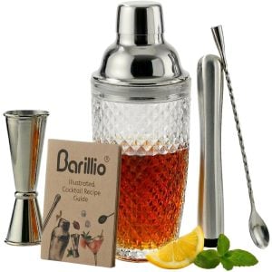 Barillio® Glass Cocktail Shaker Set 14Oz
