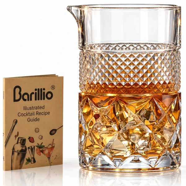 Barillio® 24Oz Crystal Cocktail Mixing Glass