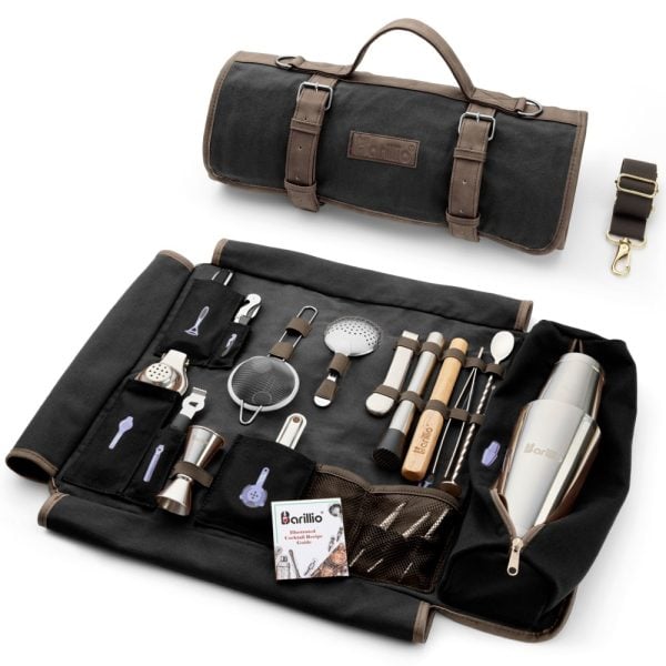 Barillio® Travel Bartender Kit With Black Canvas Bag
