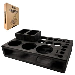 Barillio® Complete Bar Tool Set - Bamboo Stand (Black)